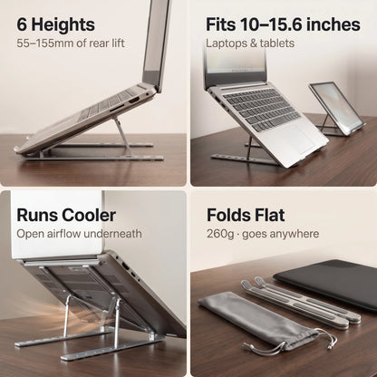 TheNuora™  Ergonomic 6-Way Laptop Stand | Best Seller