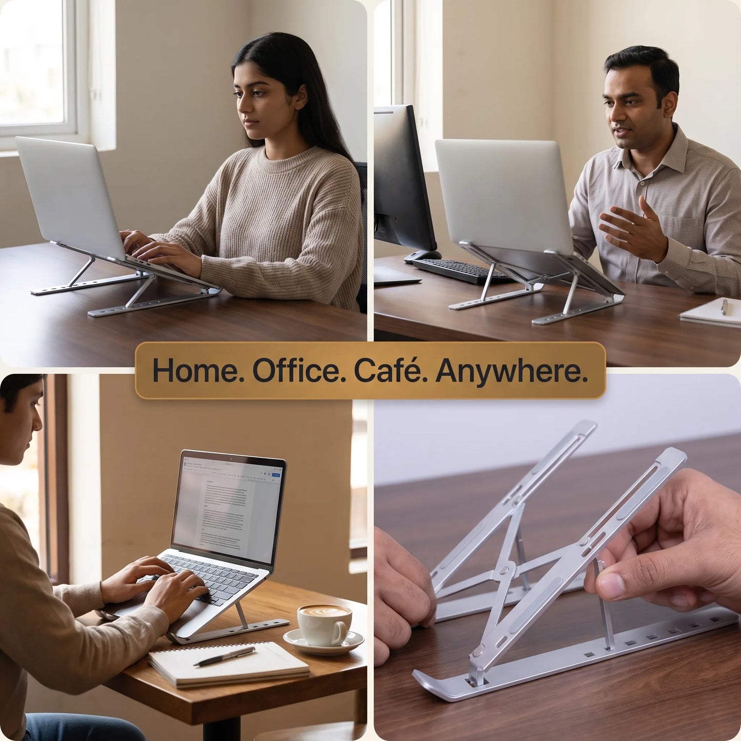 TheNuora™  Ergonomic 6-Way Laptop Stand | Best Seller