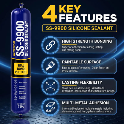 Nuora™ SS-9900 6-In-1 Silicone Sealant 750gm | BEST SELLER
