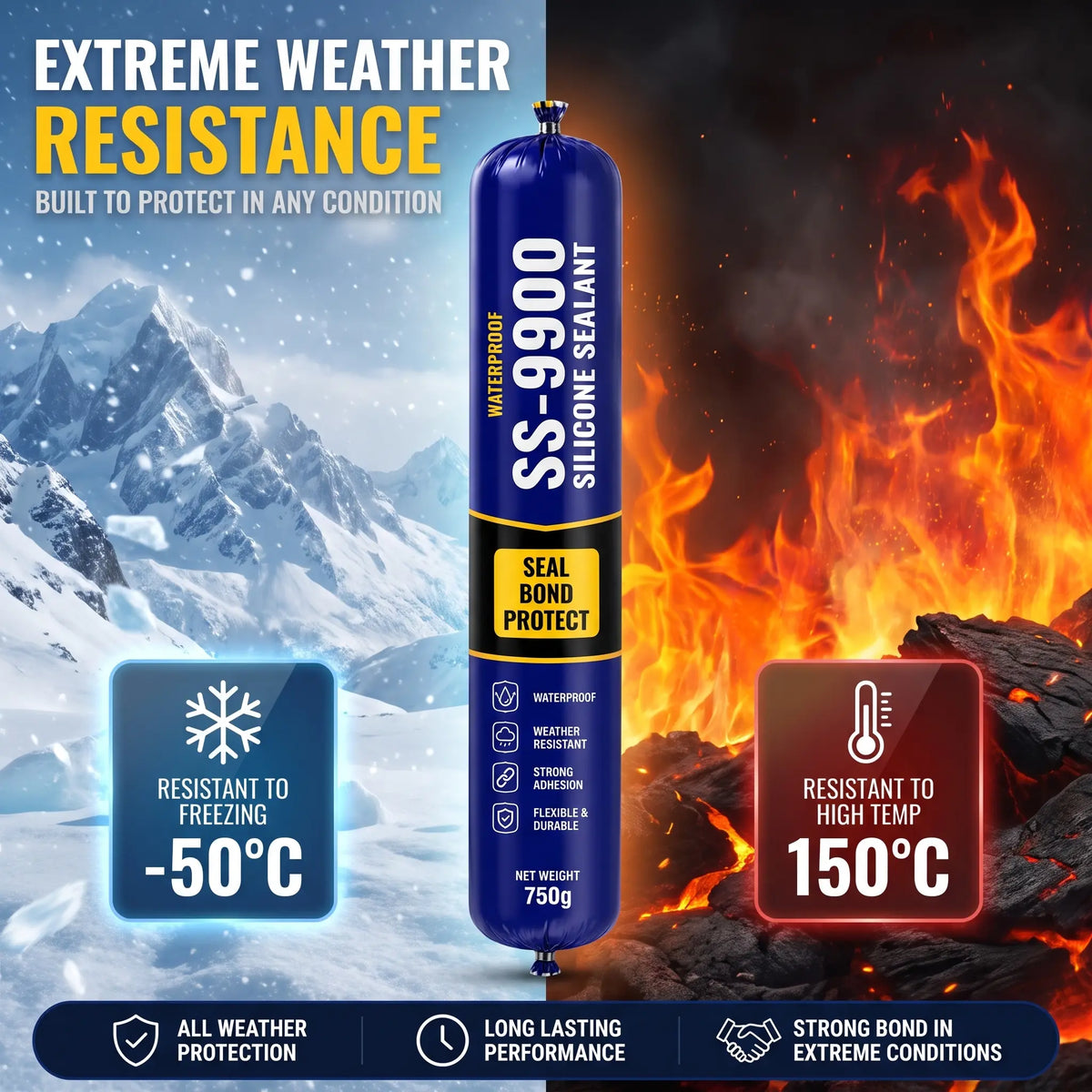 −50°C to 150°C.