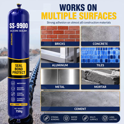 Nuora™ SS-9900 6-In-1 Silicone Sealant 750gm | BEST SELLER